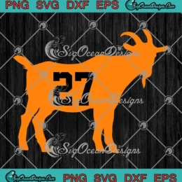 Illustration of Jose Altuve with number 27 and Goat text in SVG design