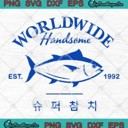 Jin Super Tuna Kpop Tour Concert SVG - Worldwide Handsome Est 1992 SVG PNG, Cricut File