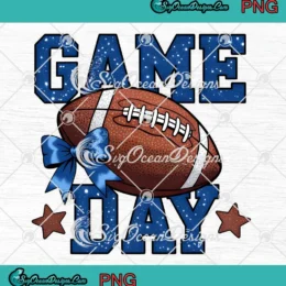 Game Day American Football PNG - Glitter Football PNG Clipart, Digital Download