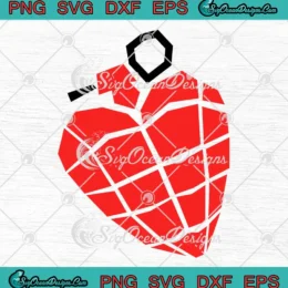 Green Day American Idiot Heart SVG - Grenade Punk Rock Symbol SVG PNG, Cricut File