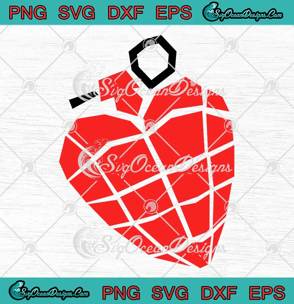 Green-Day-American-Idiot-Heart-SVG---Grenade-Punk-Rock-Symbol-SVG-PNG,-Cricut-File Green Day American Idiot Heart SVG - Grenade Punk Rock Symbol SVG PNG, Cricut File