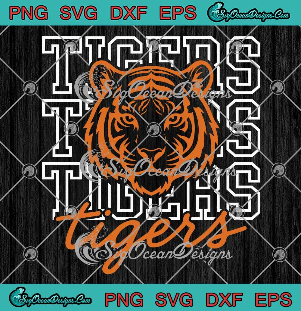 Tigers Mascot SVG - Tigers Sports Team SVG PNG, Cricut File