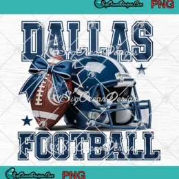 Dallas Cowboys themed football bow design for game day, perfect for digital crafts.