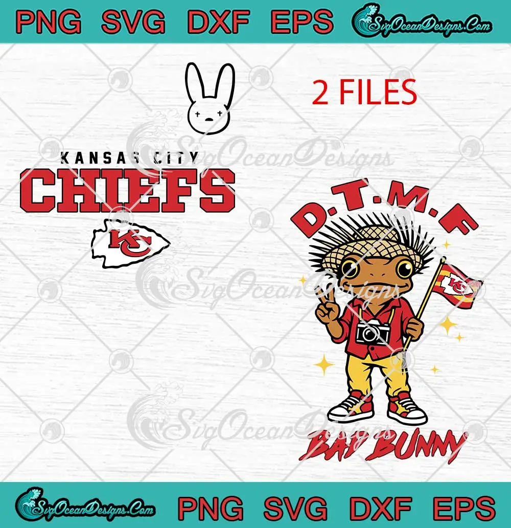 DTMF-Bad-Bunny-SVG---Kansas-City-Chiefs-Mascot-SVG---Super-Bowl-2026-Two-Side-SVG-PNG,-Cricut-File DTMF Bad Bunny SVG - Kansas City Chiefs Mascot SVG - Super Bowl 2026 Two Side SVG PNG, Cricut File