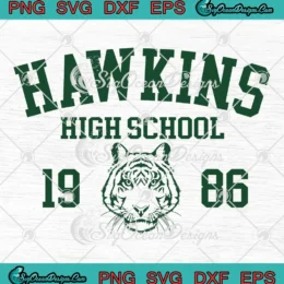 Hawkins High School 1986 SVG - Hawkins Tigers Stranger Things 5 SVG PNG, Cricut File