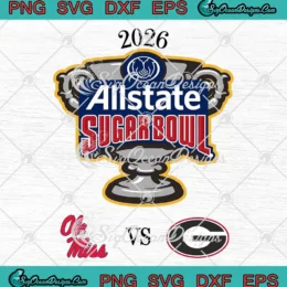 Ole Miss Vs Georgia Football SVG - 2026 Allstate Sugar Bowl Matchup SVG PNG, Cricut File