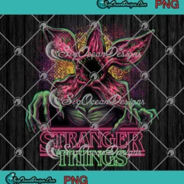 Stranger Things Demogorgon Pixel PNG - Retro Stranger Things Season 5 PNG Clipart, Digital Download
