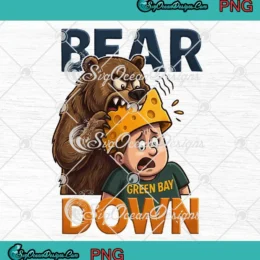 Bear Down Packers Rivalry PNG - Chicago Bears Football Fan Humor PNG Clipart, Digital Download