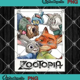 Disney Zootopia Characters PNG - Nick Wilde Judy Hopps PNG Clipart, Digital Download