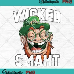 Leprechaun Wicked Smaht PNG - St. Patrick's Day 2026 PNG Clipart, Digital Download