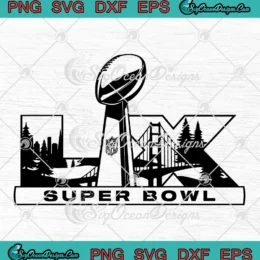 NFL 2026 Super Bowl LX Logo SVG - Super Bowl LX Trophy SVG PNG, Cricut File