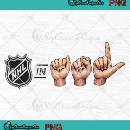 NHL In Hand Sign PNG - NHL Starter ASL Hand Sign PNG Clipart, Digital Download