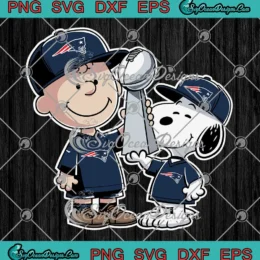 New England Patriots SVG - Charlie Brown Snoopy SVG - Super Bowl LX Champions SVG PNG, Cricut File
