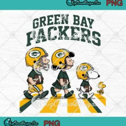Peanuts Green Bay Packers PNG - Snoopy Abbey Road Go Pack Go PNG Clipart, Digital Download