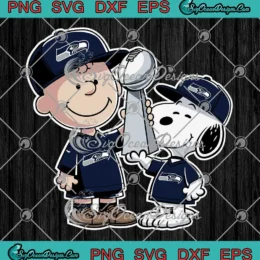 Seattle Seahawks SVG - Charlie Brown Snoopy SVG - Super Bowl LX Champions SVG PNG, Cricut File