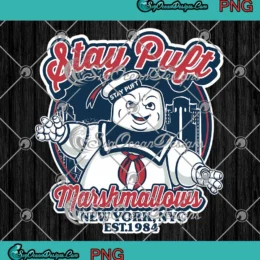 Stay Puft Marshmallows PNG - New York NYC Est 1984 Ghostbusters PNG Clipart, Digital Download
