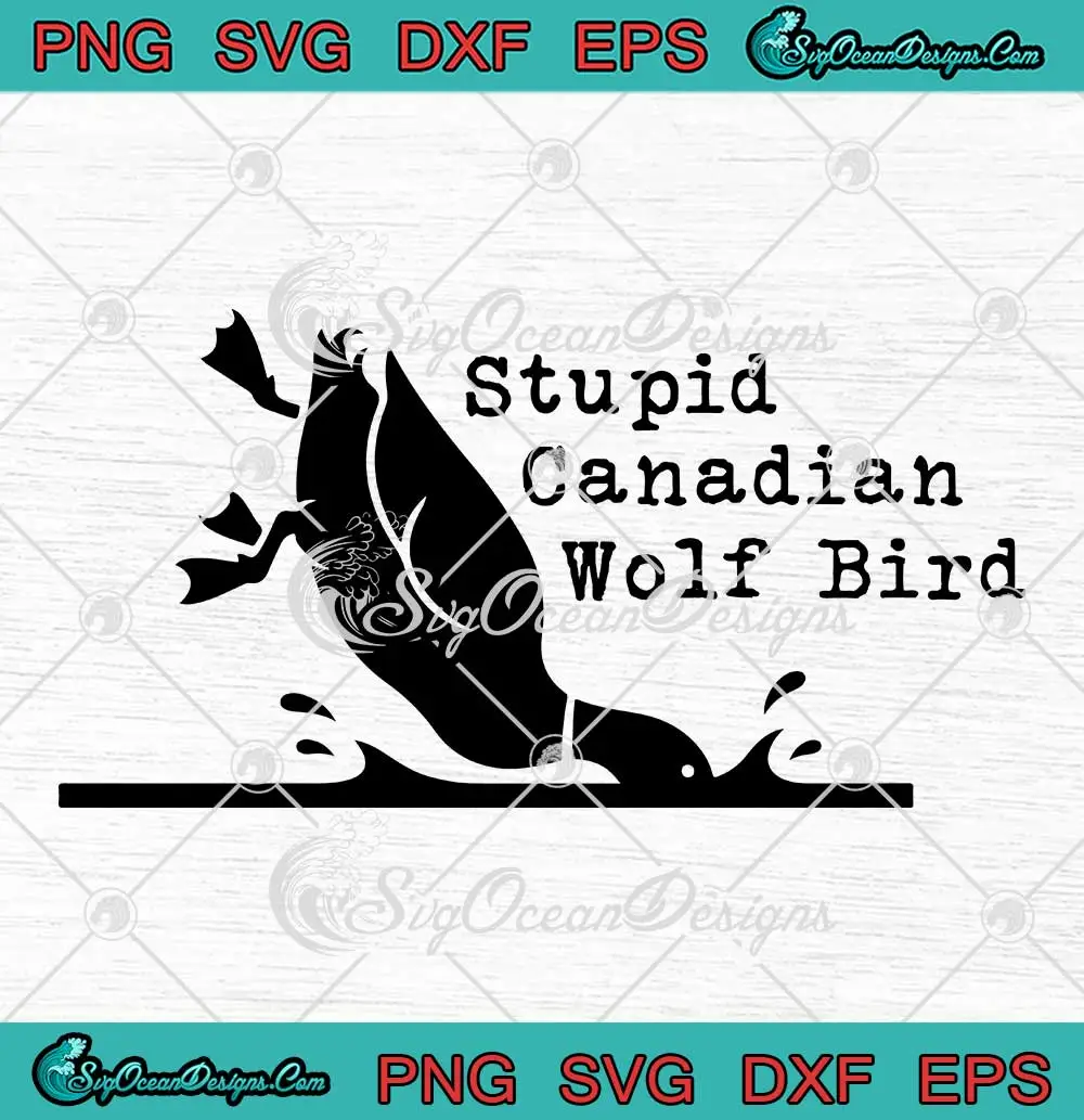 Stupid-Canadian-Wolf-Bird-Meme-SVG---LGBT-Hockey-Loon-Bird-Heated-Rivalry-SVG-PNG,-Cricut-File Stupid Canadian Wolf Bird Meme SVG - LGBT Hockey Loon Bird Heated Rivalry SVG PNG, Cricut File