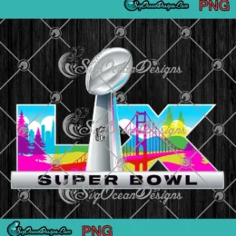 Super Bowl LX 2026 Logo PNG - Super Bowl LX Fanatics Trophy PNG Clipart, Digital Download