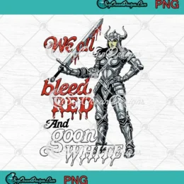 We All Bleed Red And Goon White PNG - Graphic White Teen Hearts PNG Clipart, Digital Download