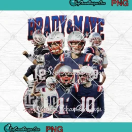 Brady And Maye PNG - Gay For Maye Retro PNG - American Football Bootleg PNG Clipart, Digital Download