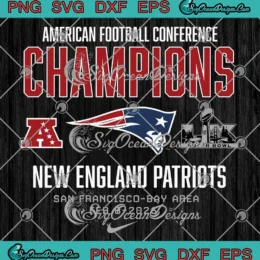 New England Patriots Nike 2026 SVG - AFC Champions Super Bowl LX SVG PNG, Cricut File