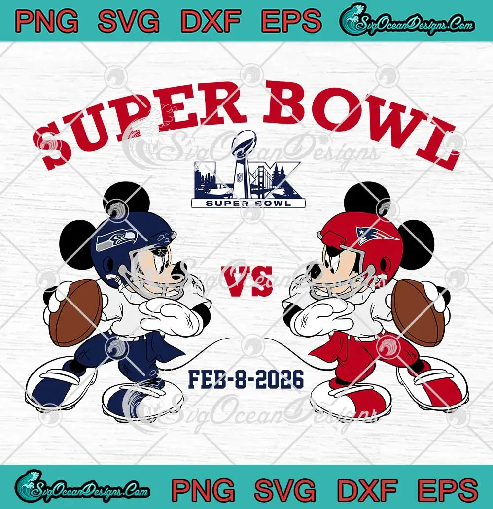 Seahawks-Vs-Patriots-Mickey-Mouse-SVG---Super-Bowl-LX-2026-SVG-PNG,-Cricut-File Seahawks Vs Patriots Mickey Mouse SVG - Super Bowl LX 2026 SVG PNG, Cricut File