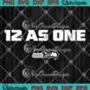 Seattle Seahawks 12 As One SVG - Super Bowl LX 2026 SVG PNG, Cricut File