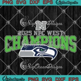Seattle Seahawks Championship SVG - 2025 NFC West Champions SVG PNG, Cricut File