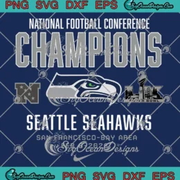 Seattle Seahawks Nike 2026 SVG - NFC Champions Super Bowl LX SVG PNG, Cricut File