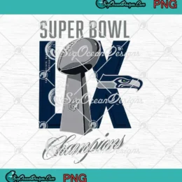 Seattle Seahawks Trophy PNG - Super Bowl LX Champions PNG Clipart, Digital Download